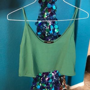 Emerald cropped top